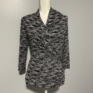 Chaus New York long sleeve blouse, cross over front